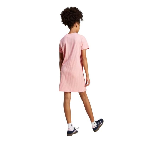 ADIDAS Girls Pink Ribbed Dress Size Large NEW NWT - Picture 3 of 3
